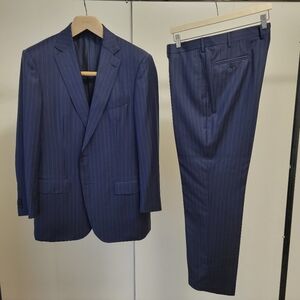 Ermenegildo Zegna Blue Pinstripe Suit